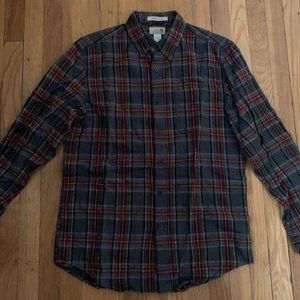 L.L. Bean Scotch Plaid Flannel Shirt